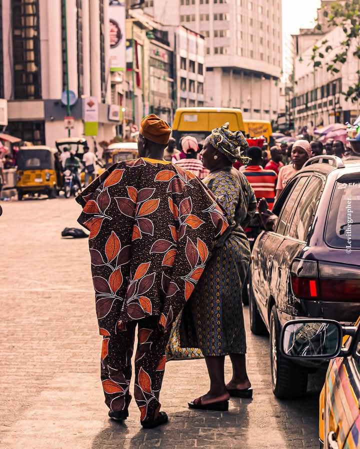 Vibrant Nigerian street scene with entrepreneurs